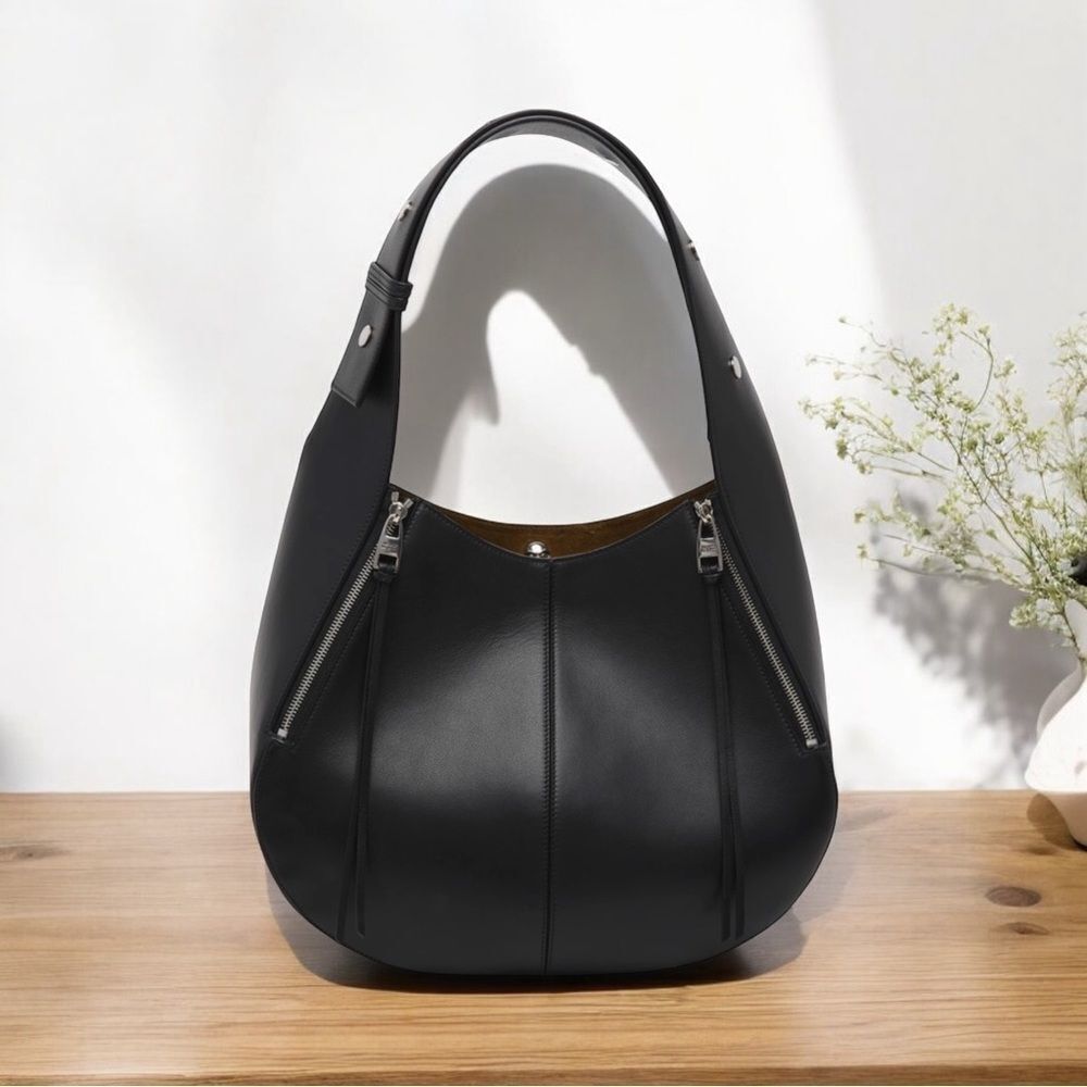 NWT Alexander McQueen Skull Biker Leather Hobo